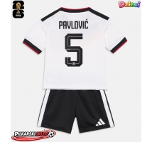 Niemcy Aleksandar Pavlovic #5 Koszulka Podstawowa dzieci MŚ 2026 Krótki Rękaw (+ krótkie spodenki)